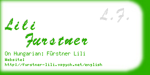 lili furstner business card